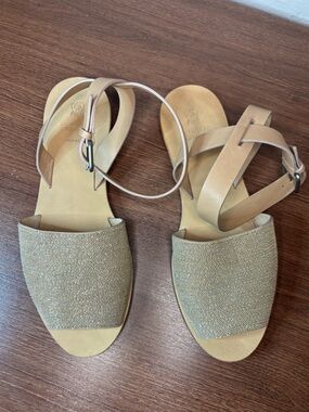 Brunello Cucinelli Monelli Beige Sandals Made in Italy